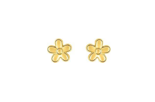 Pixies Boucles d'Oreilles Fleurs Or Jaune_Pixies