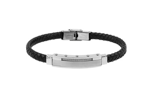 Bracelet Homme Tressé Cuir