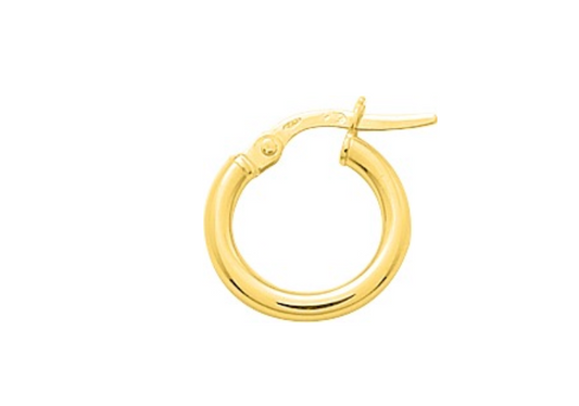 Pixies Créoles Lisses Or Jaune 10 mm_Pixies