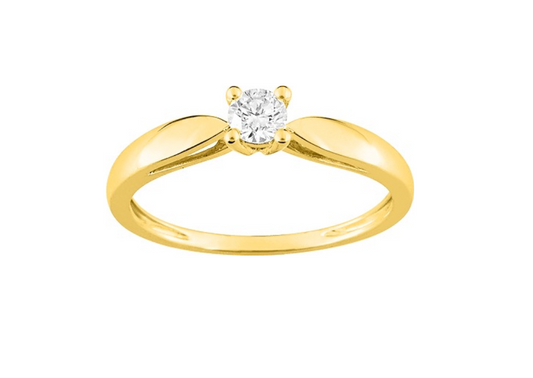 Pixies Bague de Fiançailles Or Jaune Diamant_Pixies