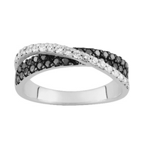 Bague oxydes noirs et blancs_pixies