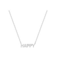 Collier "HAPPY" argent 925_Pixies bijoux