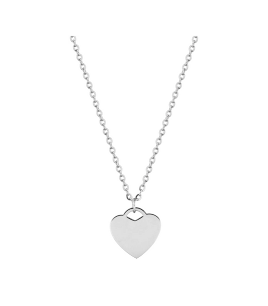 Collier Femme Acier Inoxydable "Design Coeur"