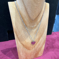 Collier Femme Acier Inoxydable "Design Coeur"