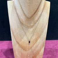 Collier Femme Acier Inoxydable "Pierre Zircon Noir"