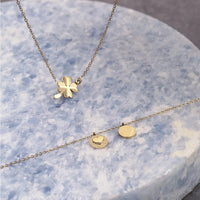 Zag Bijoux - Gold Steel Clover Clover Necklace
