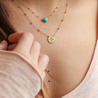 Zag Bijoux Collier Velasquez Lapis Lazuli Acier Doré_Pixies