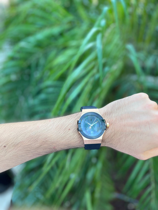 Maserati Montre Potenza Silicone Noir_Pixies