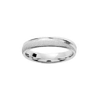 Pixies-Bague Alliance Rainure Homme Argent 925/1000