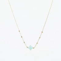 Zag Bijoux Collier Velasquez Amazonite Acier Doré_Pixies