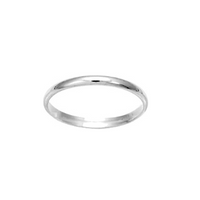 Bague Anneau Alliance Mixte Argent