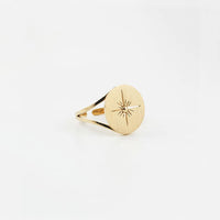 Zag Bijoux Bague Aztèque Acier Doré_PIXIES BIJOUX