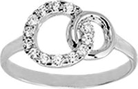 Pixies-Bague Doubles Anneaux Femme