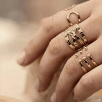 Zag Bijoux - Ring Sirius Large Braided Steel Golden