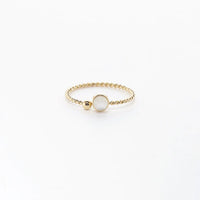 Zag Bijoux Bague Spoutnik Acier Doré Nacre_PIXIES BIJOUX