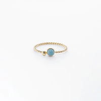 Zag Bijoux Bague Spoutnik Acier Doré Turquoise_PIXIES BIJOUX