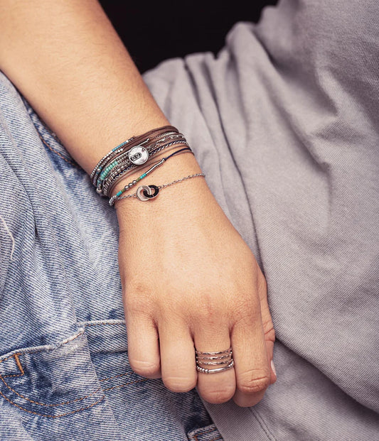 Zag Bijoux Bague Trias Acier Doré_PIXIES BIJOUX