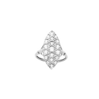 Pixies- Bague "Marquise" Grand Femme Argent