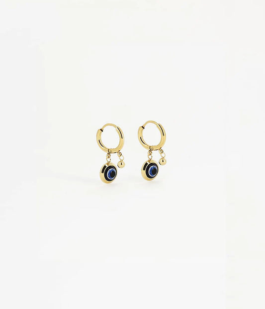 Boucles d'Oreilles Nazareth Zag Oeil Bleu_PIXIES BIJOUX