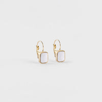 Zag Bijoux Boucles d'Oreilles Véra Agate Blanche_Pixies
