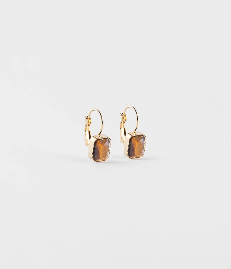 Zag Bijoux Boucles d'Oreilles Véra Oeil de Tigre_Pixies