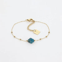 Bracelet Velasquez Apatite Acier Doré_pixies bijoux