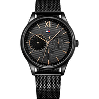 Tommy Hilfiger Montre Multifonctions Acier Noir_Pixies