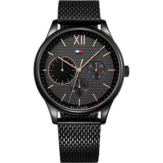 Tommy Hilfiger Montre Multifonctions Acier Noir_Pixies