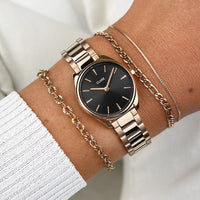 Cluse Montre Féroce Mini Noire & Rose Gold_Pixies
