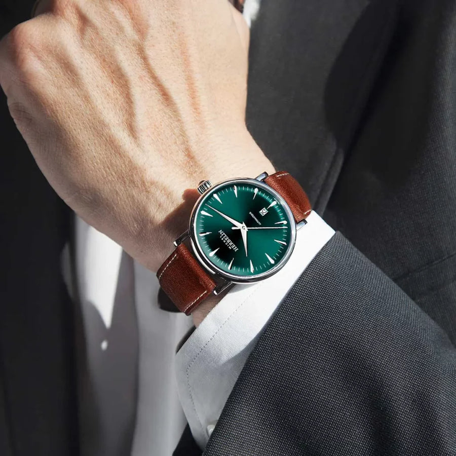 Michel Herbelin - Montre Inspiration Automatic Fond Vert 1647AP16BR