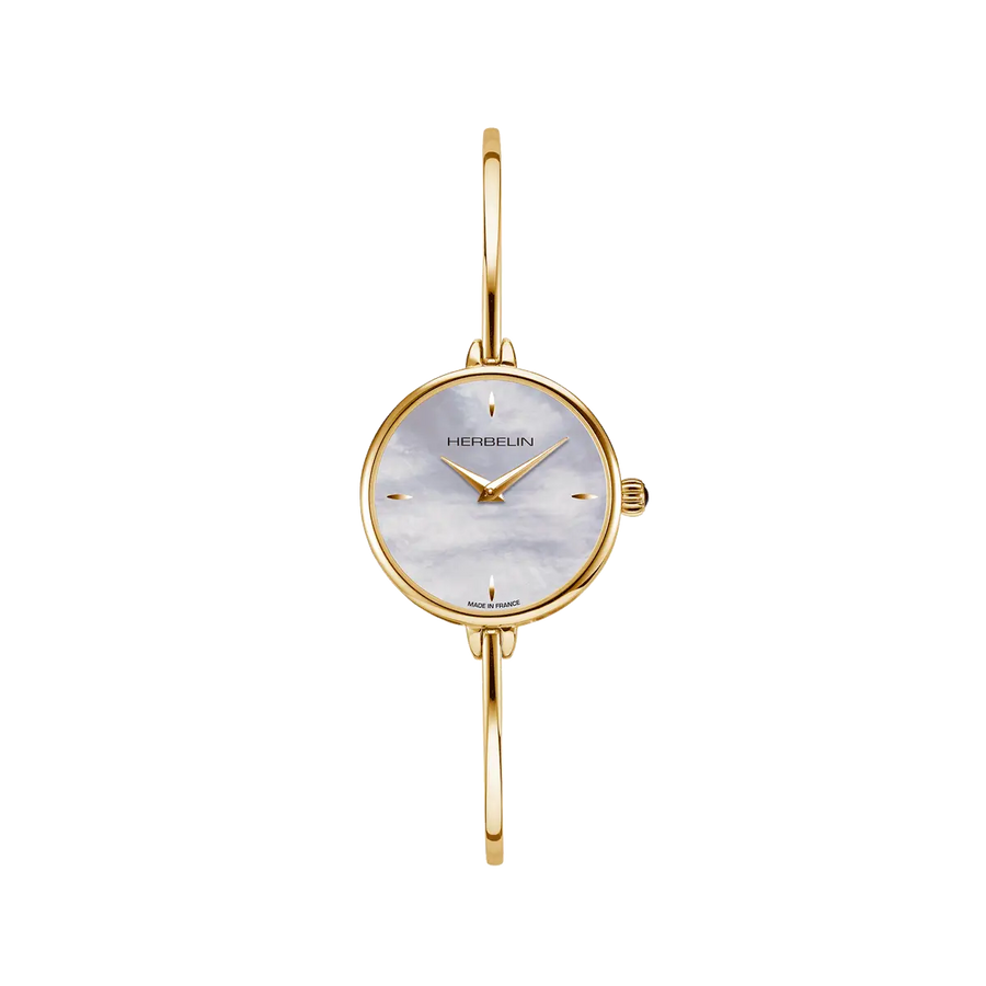 Michel Herbelin - Montre Fil Ronde Cadran Doré 17206BP19