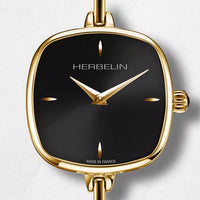 Michel Herbelin - Montre Fil Dorée Cadran Noir 17207BP14