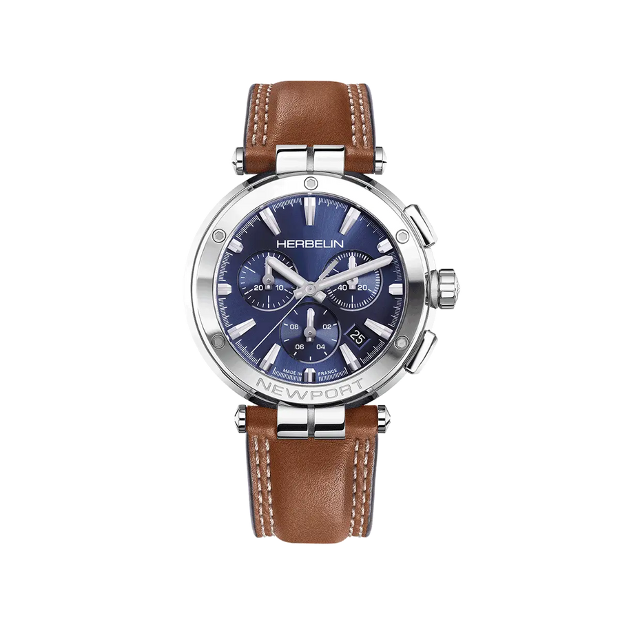 Michel Herbelin - Montre Newport Chrono Fond Bleu