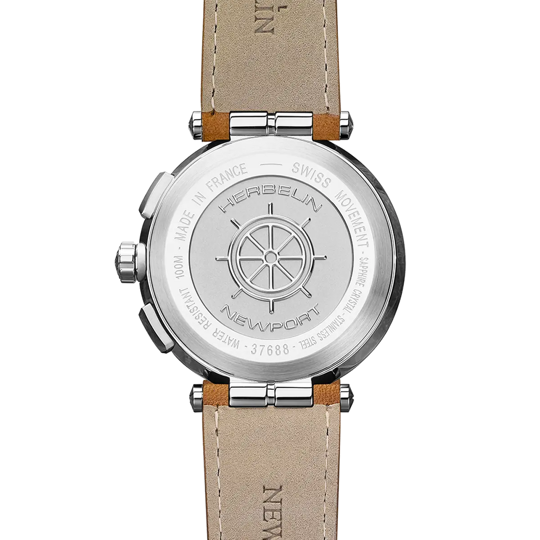 Michel Herbelin - Montre Newport Chrono Fond Argent