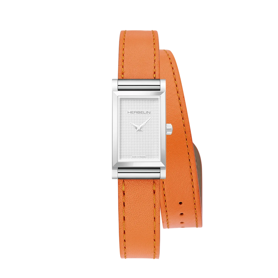 Michel Herbelin - Bracelet de Montre Double Tour Orange