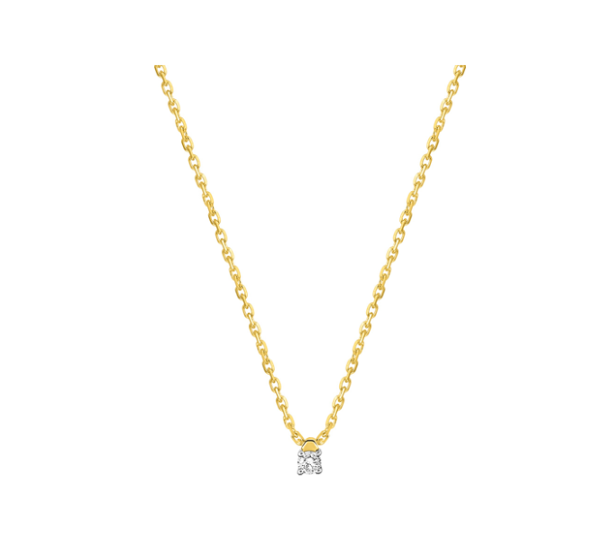 Collier Femme Pixies Or Jaune Pendentif Diamant