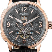 Montre Homme Ingersoll Automatique Noir Cuir