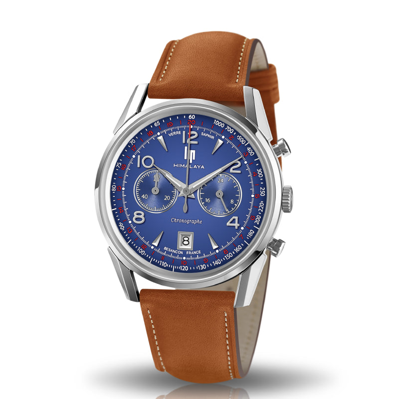 LIP - Montre Homme Himalaya Chronographe Marron