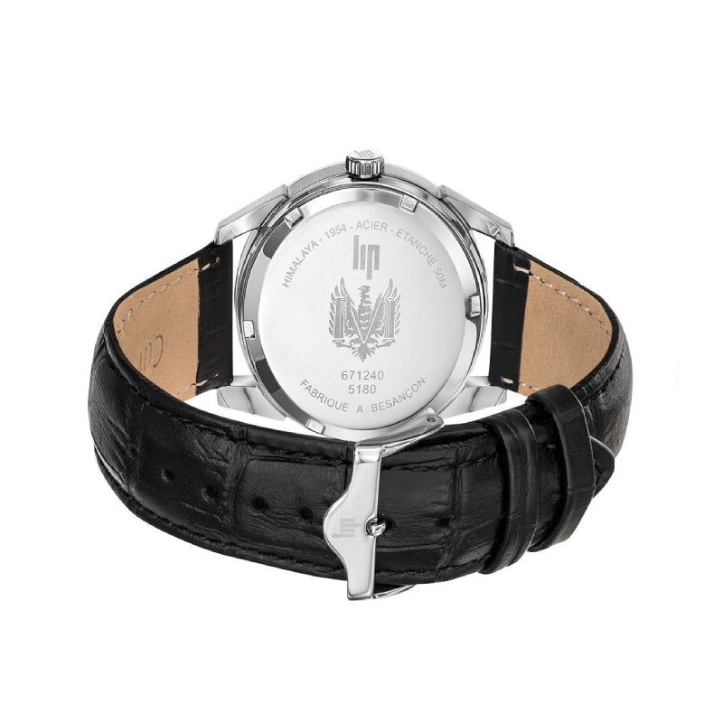 LIP - Montre Homme Himalaya Cuir Noire