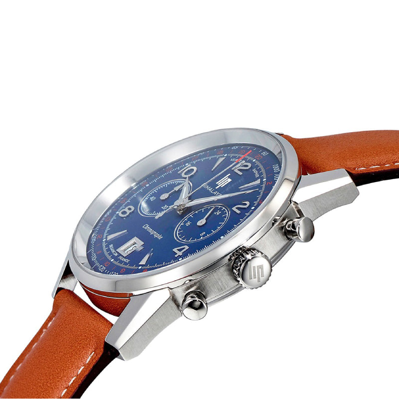 LIP - Montre Homme Himalaya Chronographe Marron