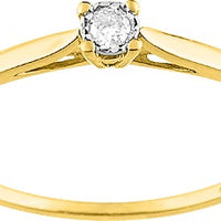 Pixies - Bague de Fiançailles Femme Or Jaune Diamant Solitaire