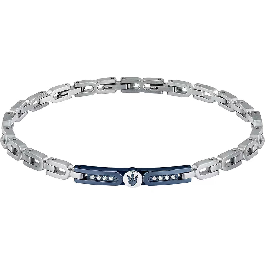 Maserati - Bracelet Diamonds Logo Bleu