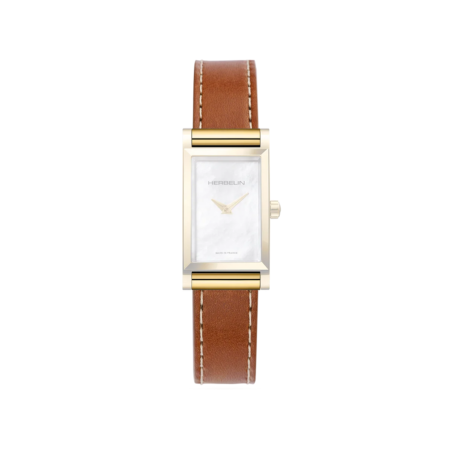 Michel Herbelin - Bracelet de Montre en Cuir Caramel