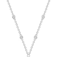 Collier Femme Pixies Or Blanc Pendentif