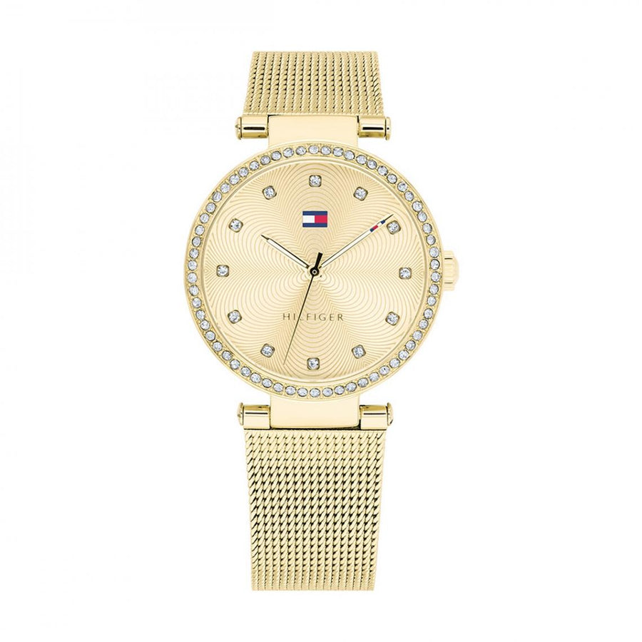 Tommy Hilfiger - Montre Lynn Femme Dorée et Strass