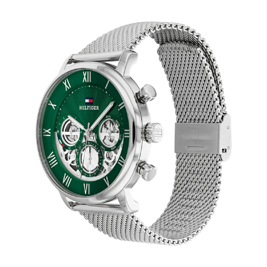 Tommy Hilfiger - Montre Legend Homme Argent et Vert