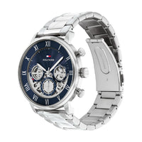 Tommy Hilfiger - Montre Legend Homme Argent et Bleu