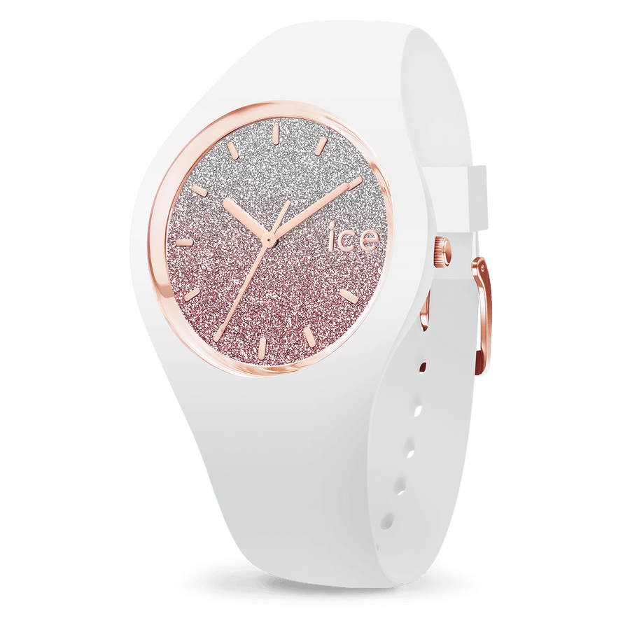 Ice watch glitter white 2025 rose gold