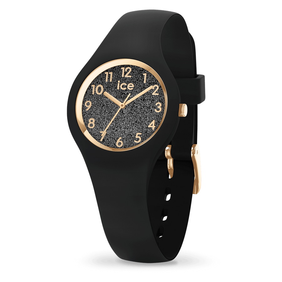 Ice Watch Montre Silicone Noir & Doré Pailleté XS_Pixies