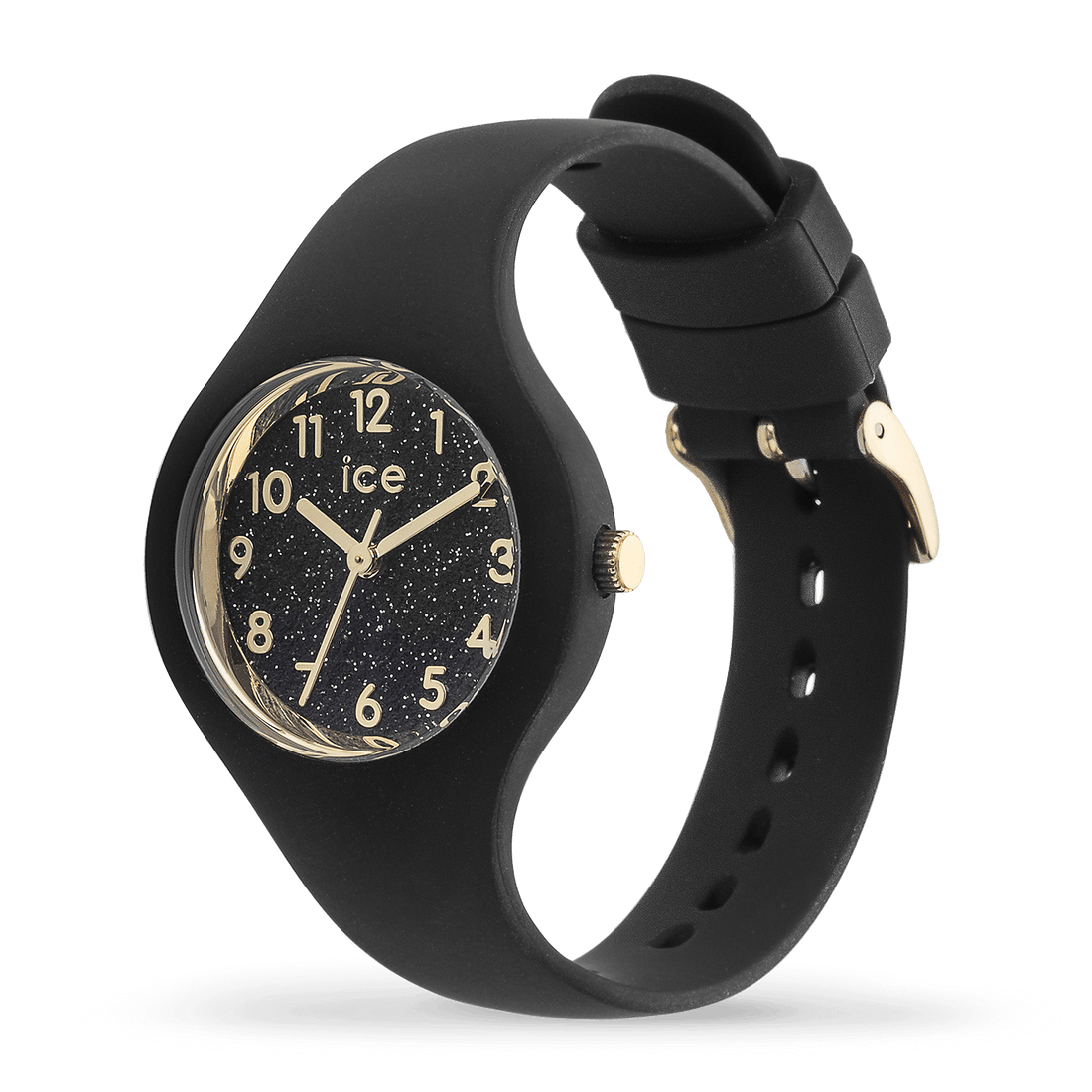 Ice Watch Montre Silicone Noir & Doré Pailleté XS_Pixies